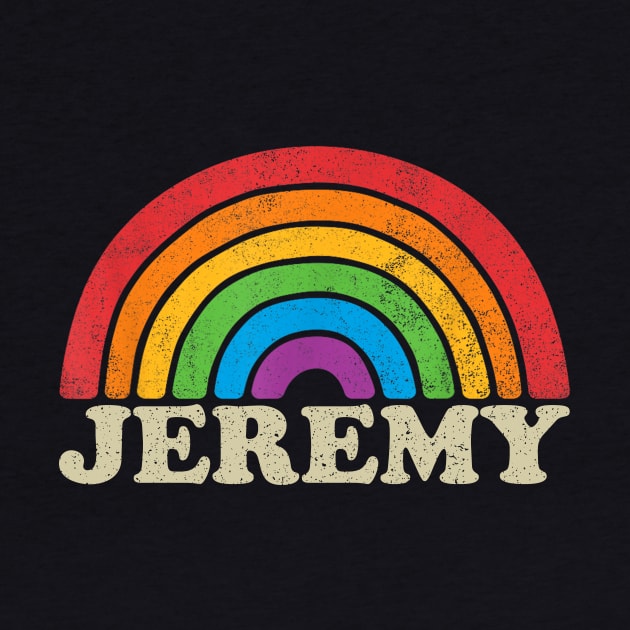 Jeremy - Retro Rainbow Flag Vintage-Style by ermtahiyao	